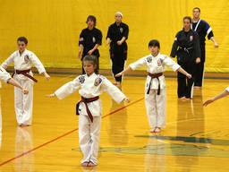 Kids Practing Martial Arts