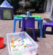 Sensory play setup