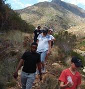 kids hiking