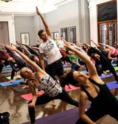 Yoga at Joburg Art Gallery