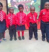 First school uniform for Oratile