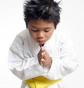 Karate teaches strength in humility.