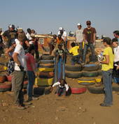Building the playground at Ratang Bana- Alex, Johannesburg