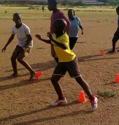 Soccer training activities after school hours