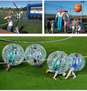 Archery, Giant Basket Ball and Bubble Soccer