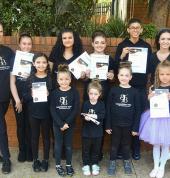 ballet dancers with certificates after talent africa dance competition in krugersdorp