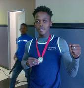 Katlego Kopaopa after his win