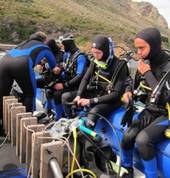 Getting Ready for our First Sea Dive!