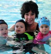 Happy little swimmers