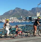 Kiddies Bicycle trailers at the V&A Waterfront