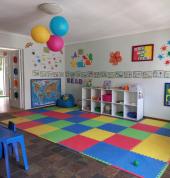 Classroom leading into the outside playground.  This is where our morning programme is held.