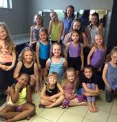 Modern & Tap dancers in dressing room at Songs of a Dancing Poet - RESONATE 2014