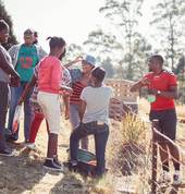 iThemba mentors build relationships with children in their Life Groups