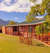 Log cabins offer that holiday feeling