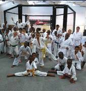 Our Karate warriors at a weekend camp