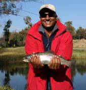 Trout fishing catch and release