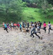 Muddy fun on one of our camps