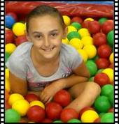 Chilling in the ball pond