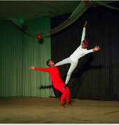 Acrobatics act performed at the Tamboekie Festival 2016