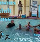 Adult classes. Learning to swim as well as fitness swimming.