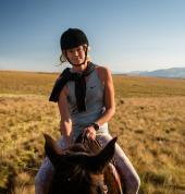 Join one of our Sunset Rides on the farm at Khotso