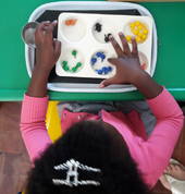 Development of fine motor skills and sorting colours