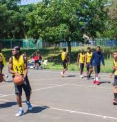 Basketball pre-game warm-up