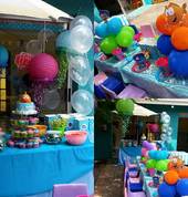 Bubble Guppy party collage