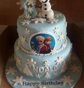 25cm Chocolate, 20cm Vanilla Frozen Theme