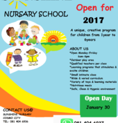 sunshine nursary school flyer