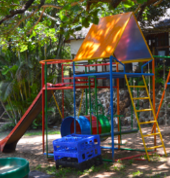 Our outside play area where children can play and socialize with others.