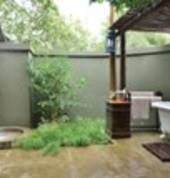 Alfresco outside bathroom