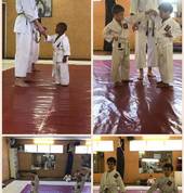 Images from karate belt grading