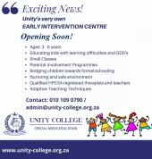 Early Intervention Centre opening October 2021 for 3Y+