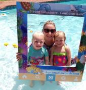 Happy Swimmers with their Teacher Tori