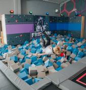 Dodgeball, Foam Pit, Climbing, Ropes Course, Slides and more.