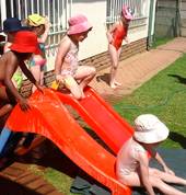 Waterfun in the playground