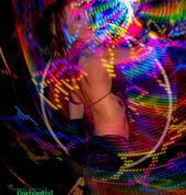 LED Hula hooping performances