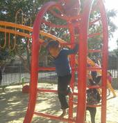 Our kiddies enjoying the outdoor play area