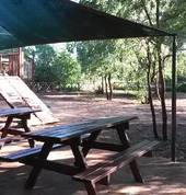 Shaded comfortable seating