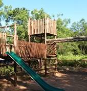 Jungle gym to keep kids occupied