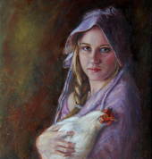 Girl with the hen/ www.sonia.co.za