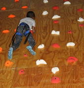 wall climbing...for the brave