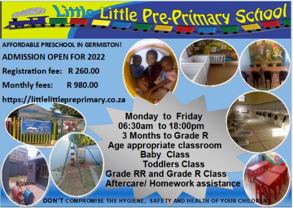 Babies, Toddlers, Grade RR and Grade R, Aftercare/ Homework Assistance and Transport Germiston City Day Care _small