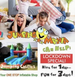 Jumping Castles Lock Down Special Pay for 1 Day = Fun for 3 Days Umhlanga Rocks Party Entertainment