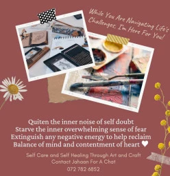 Self Care and Self Healing Through Art and Craft. While you are navigating life&#039;s challenges, I&#039;m here for you. Rondebosch East Craft Classes &amp; Lessons