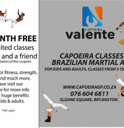 Free Month of Capoeira Martial Art Training Bryanston West Other Martial Arts Classes &amp; Lessons