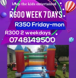 Jumping castle for 1 week Germiston City Party Hire